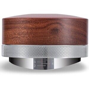 KNODOS Espresso Distribution Tool 54mm Coffee Distributor Rosewood